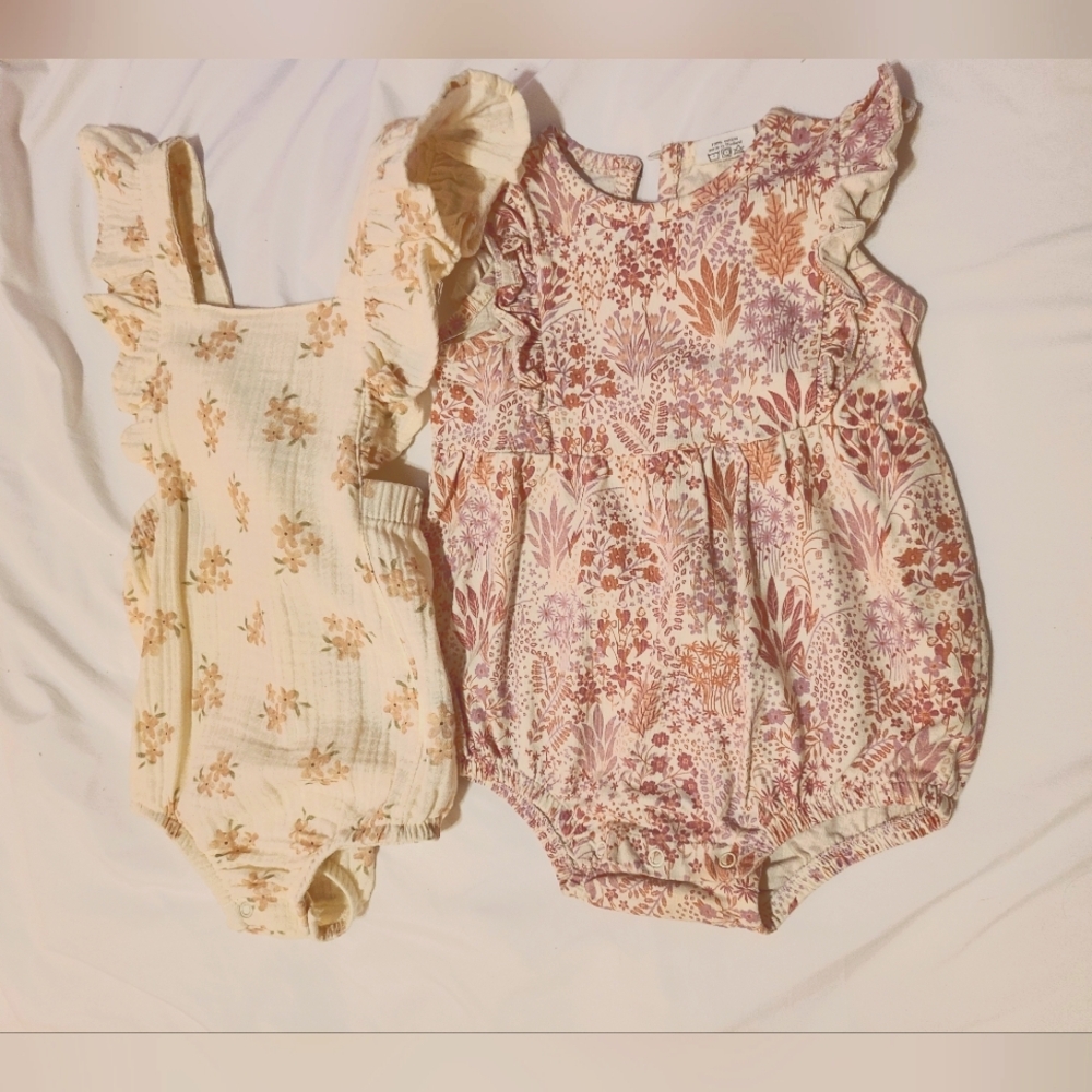 Floral Baby Romper Set 12-18m